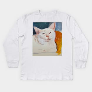 Enya Cat Meme Kids Long Sleeve T-Shirt